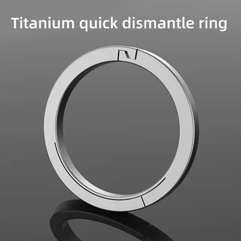 Titanium Alloy Quick Release Keychain Ring Buckle  Waist Belt Buckle quick hanging buckle Keyring Outdoor Tool EDC