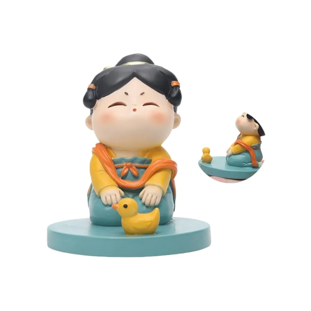 

Resin Chinese New Year Ornaments Chinese New Year Style Festival Decorative Tang Dynasty Lady Figurines Statue Colorful