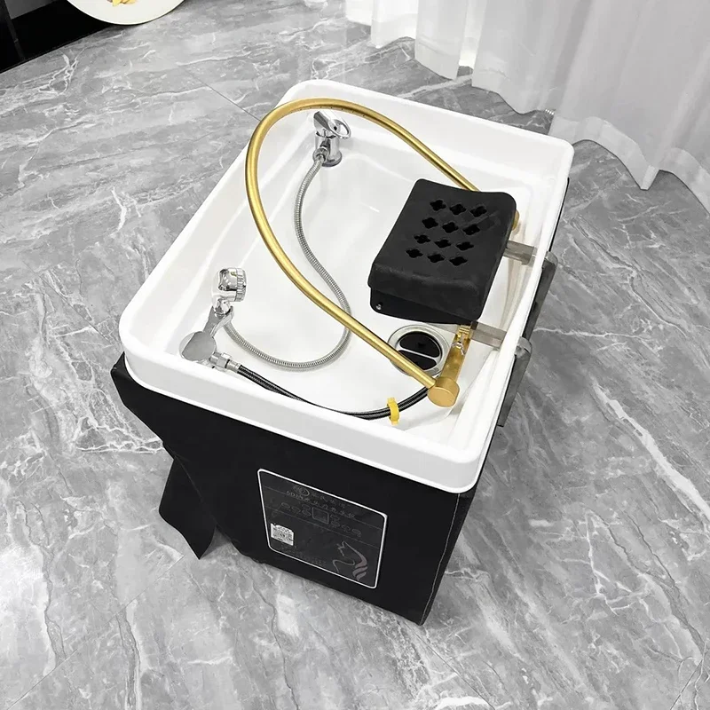 Portable Professional Salon Makeup Move Table Shampoo Bowl Beauty Customer Hair Washing Backwash Maca Portatil Commercial Spa