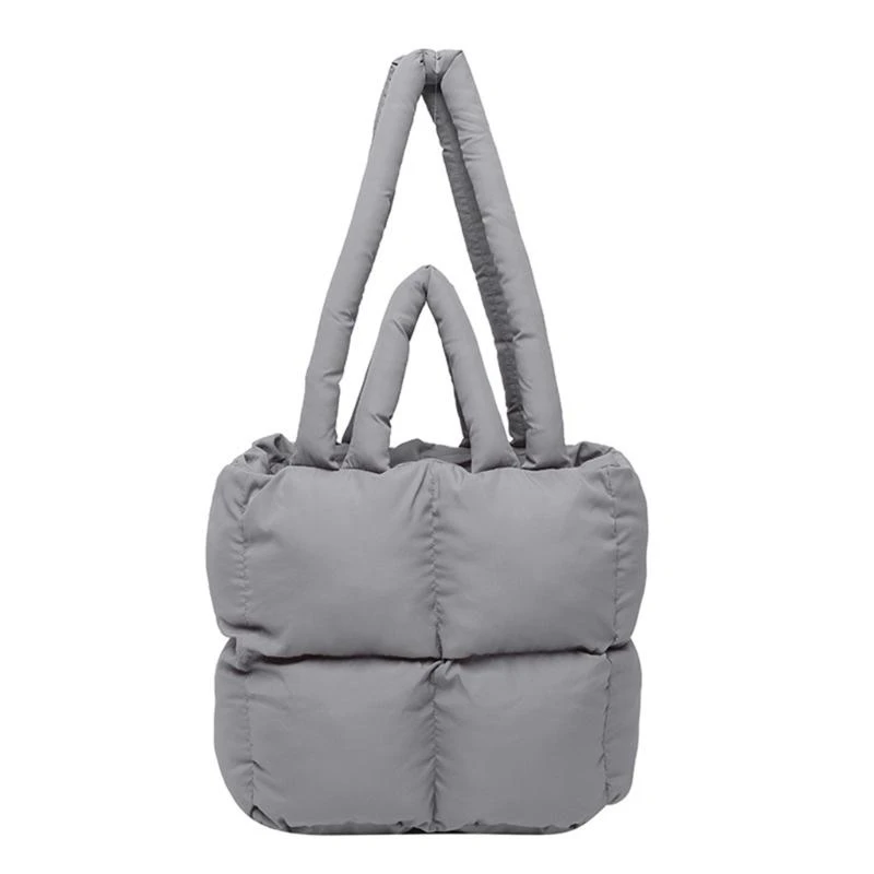 

Unique Women's Down Handbag Stylish And Lightweight Shoulder Bag Top Handle Bags For Commuting Or Travel Outings