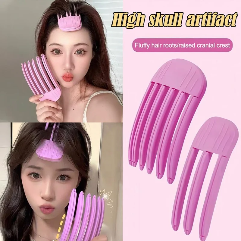 Fashion Fluffy Volumizing Hairpin Curling Bangs Clips Convenient Simple Plastic Hair Comb Women Compact Exquisite Hair Rollers