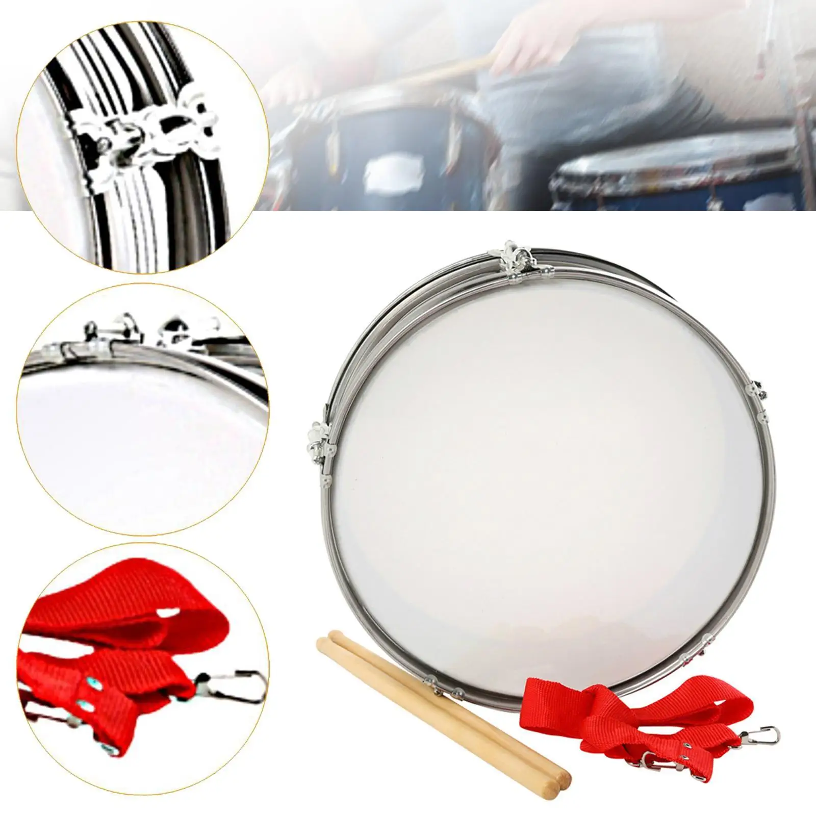أداة قرع طبلة كمين مقاس 13 بوصة للبالغين تساعد على التدريس للأطفال #4