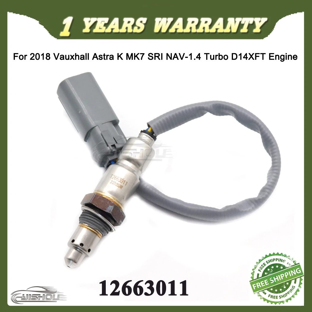 

Air Fuel Ratio Lambda O2 Oxygen Sensor for Vauxhall Astra K MK7 SRI NAV 1.4 Turbo PETROL 2018 12663011 12663317 55489509 4448201