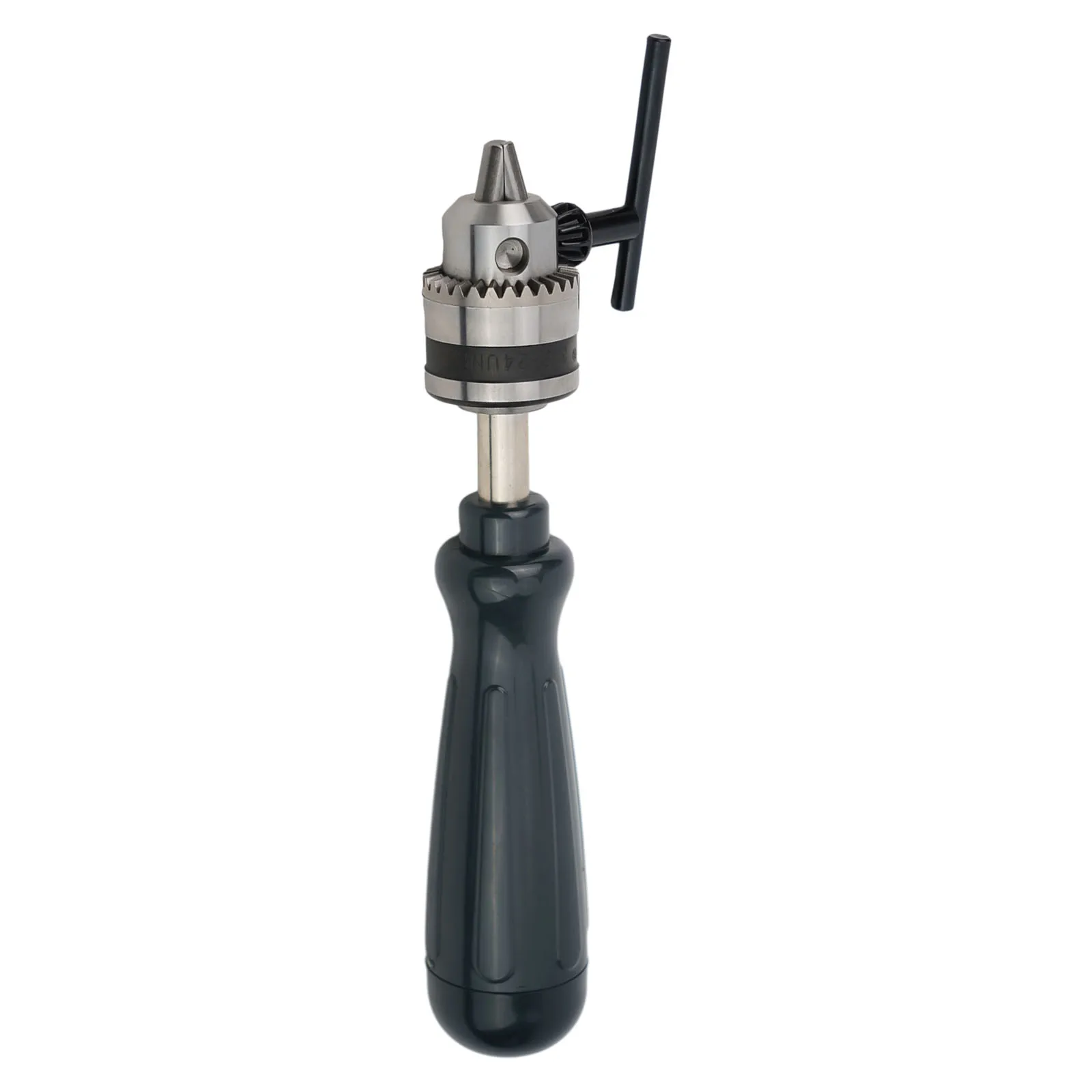 Efficient Hand Drill with 0 66mm Keyless Chuck for Crafting Includes 10 Drill Bits for Precision Work on Wood and Plastic