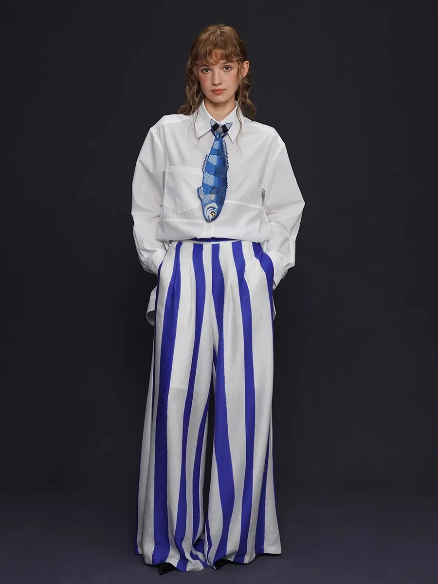 Camicia da donna ampia casual in tinta unita con struttura di separazione dei bottoni, comoda manica lunga in morbido cotone bianco nero rosa