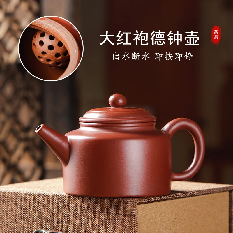 120cc China Yixing Teapot Zisha Xishi Tea Pot Handmade Kettle Purple Clay Suit Tieguanyin Puer Kettle Tea Table Decoration