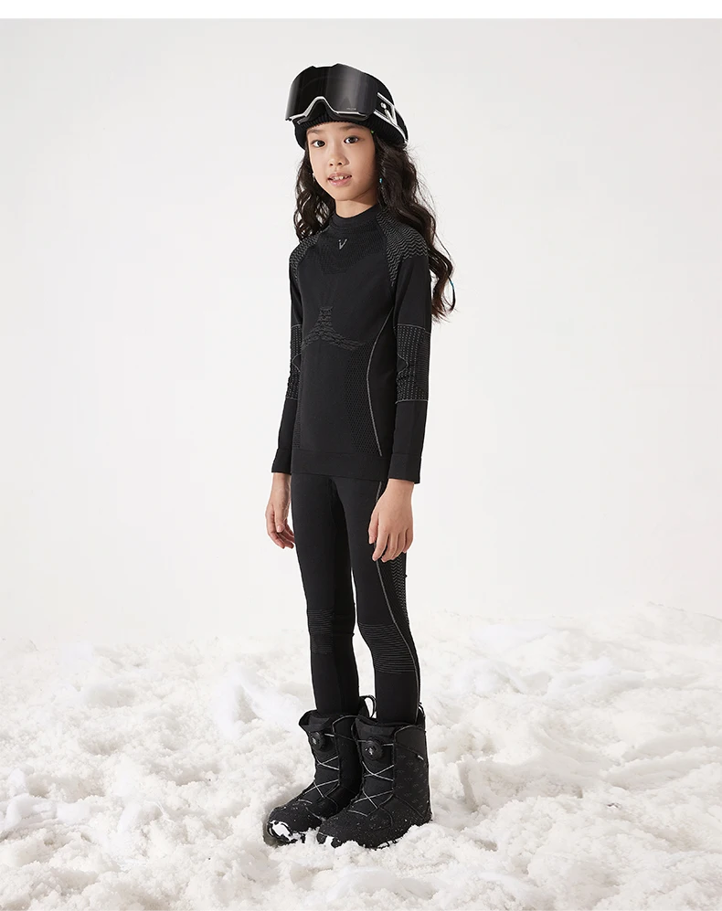 VECTOR Children Ski Thermal Underwear Sets Sports Quick Dry Tracksuit Fitness Workout Exercise Tight Shirts Jackets Sport Suits