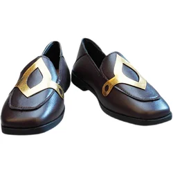 Game Genshin Charactor women Hutao cosplay shoes Hu Tao role play brown uniform shoes costumes