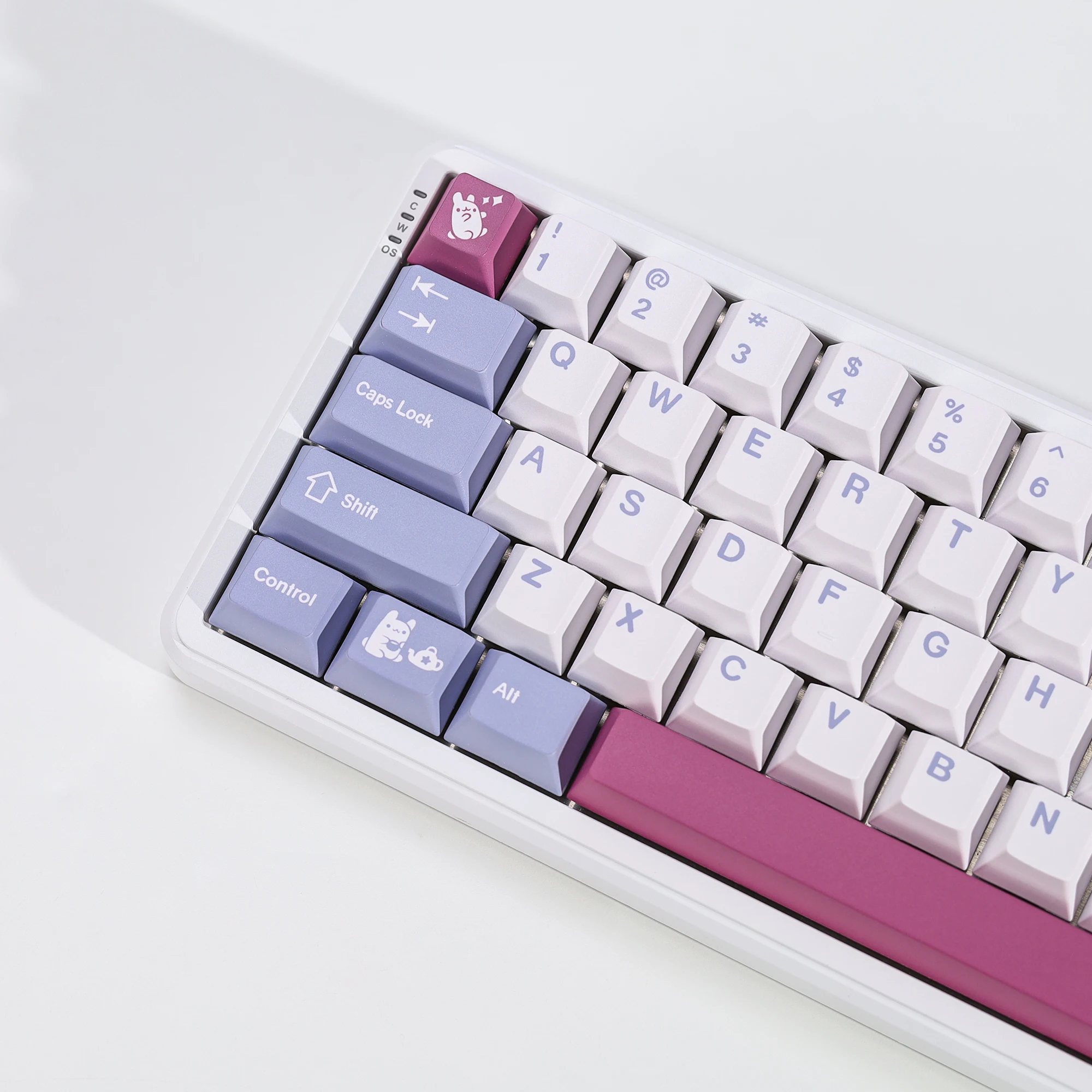 KBDiy Clone GMK Tuzi Keycap Retro Cute Cherry Profile Alice Keycap Custom für MX Magnetic Switch Gaming Mechanical Keyboard KIT – Detail 10