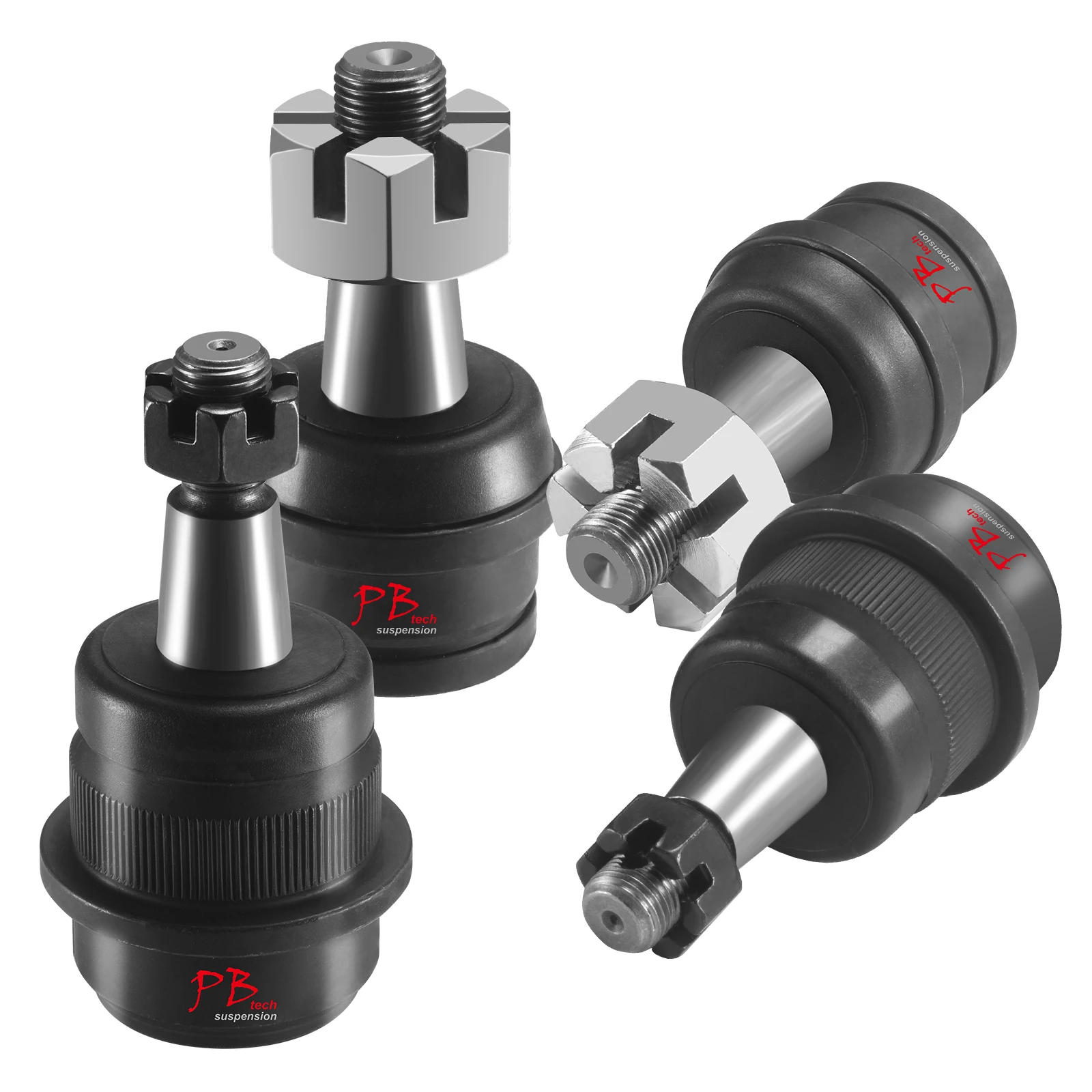 30/44 Heavy Duty Ball Joint Kit W/ Knurl - Upper & Lower Replacement For 2007-UP Jeep Wrangler JK