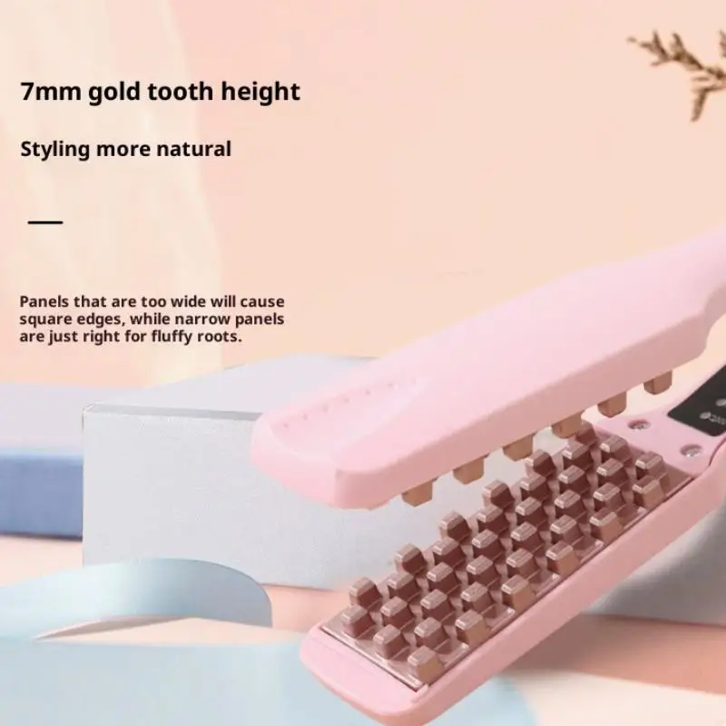 Fluffy Hair Curler 3D Grid Corn Perm Splint Hair Crimper Volumizer Ceramic Professional 4 Temperatures Styling Tool - view 5