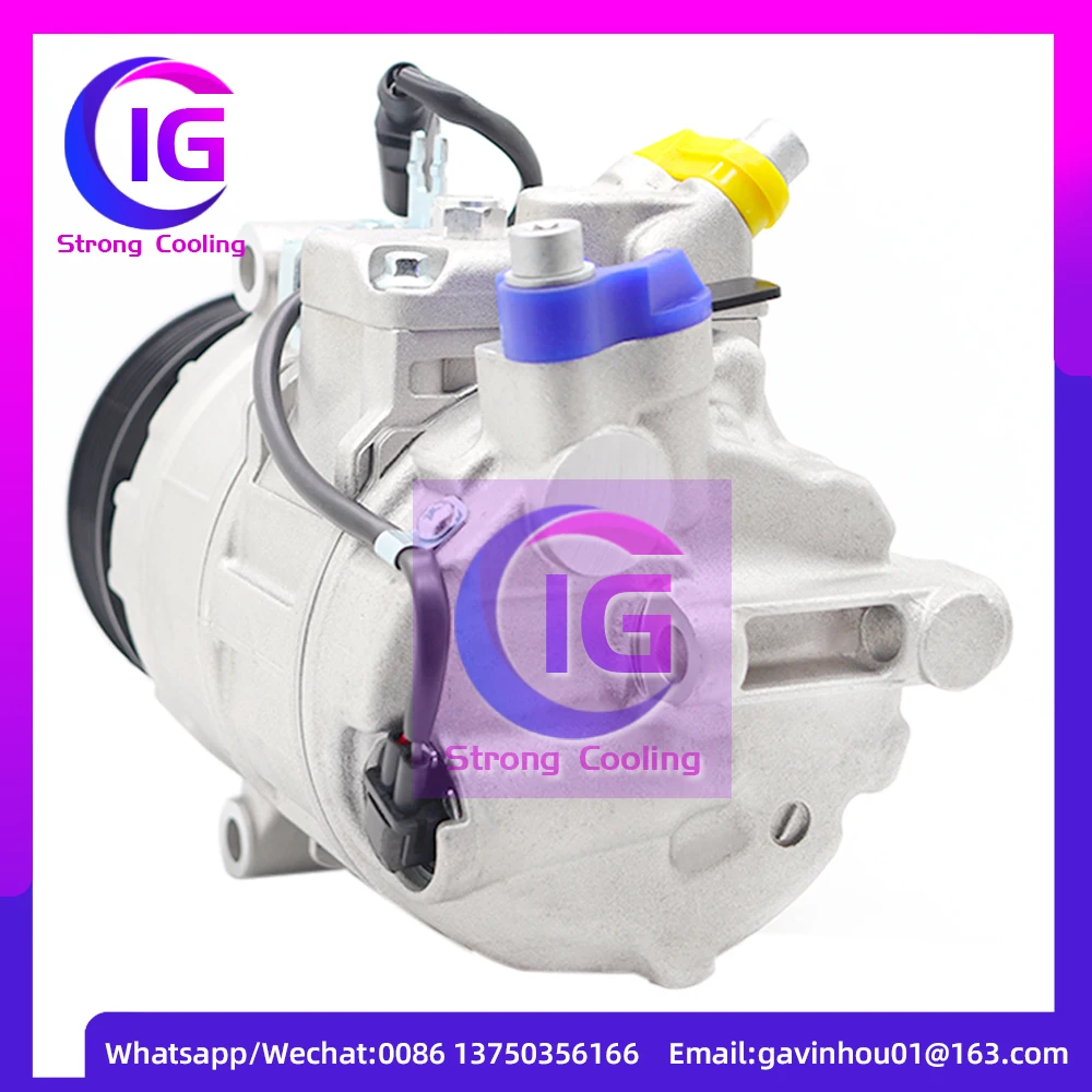 Compressor AC para Volkswagen Transporter, 7SEU17C, Multivan T5, Amarok, Caravelle, 7E0820803F, 7E0820803J, 447150-1520