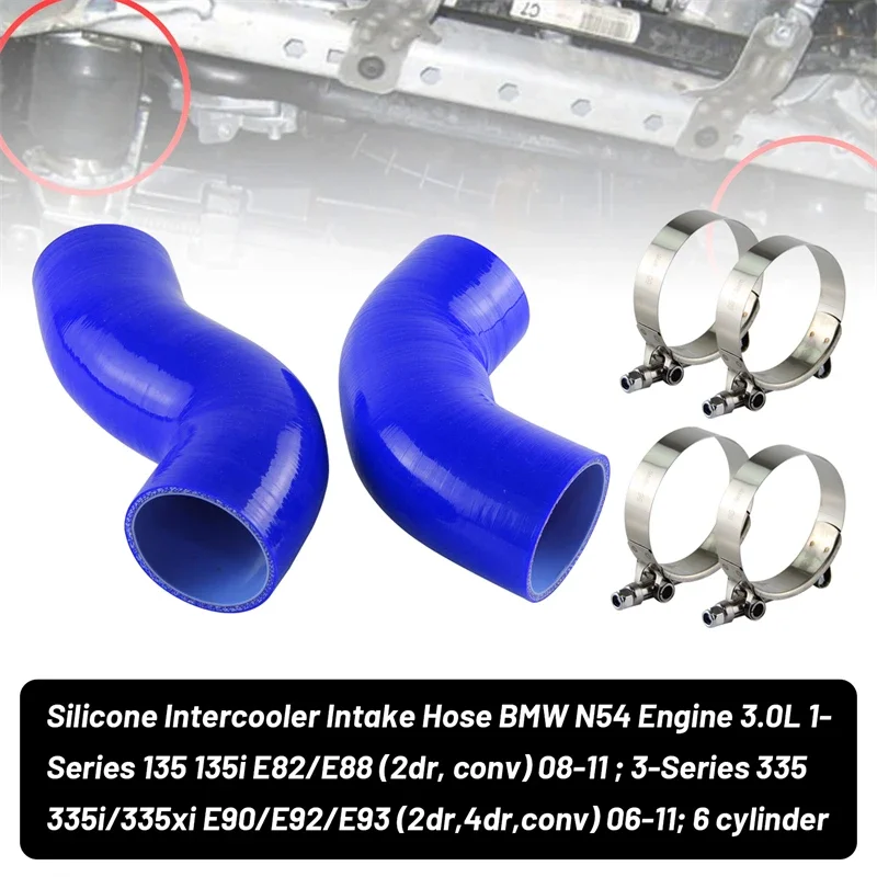 Intercooler Intake Silicone Hose Fit For BMW 135 135i 335 335i E90 E92 E93 N54 2007-2009