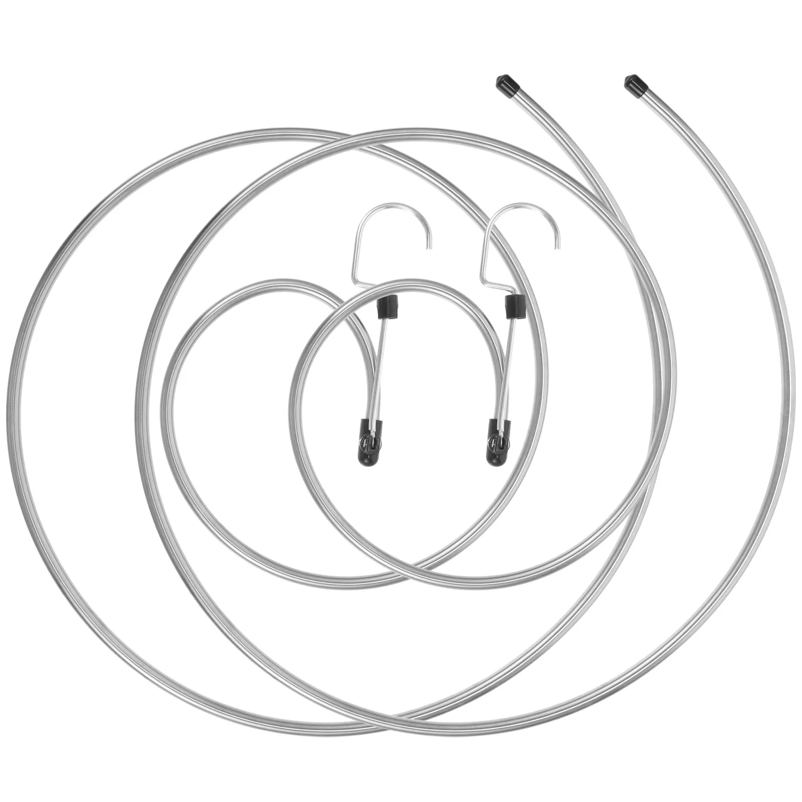 

Homoyoyo 2Pcs Stainless Steel Spiral Hanger Rotatable Space Saving Laundry Drying Rack for Bed Sheet Cover Quilt