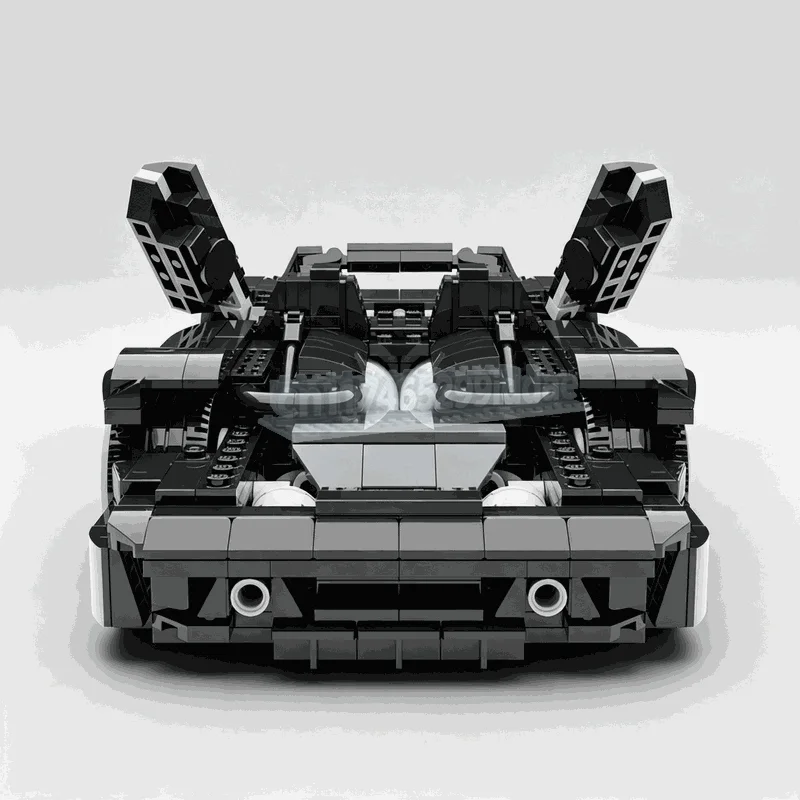 1162PCS 1 16 Scale Super Sports Roadster Building Blocks Car Model Opening Doors Detailed Mechanical DIY Assembly Display Gift