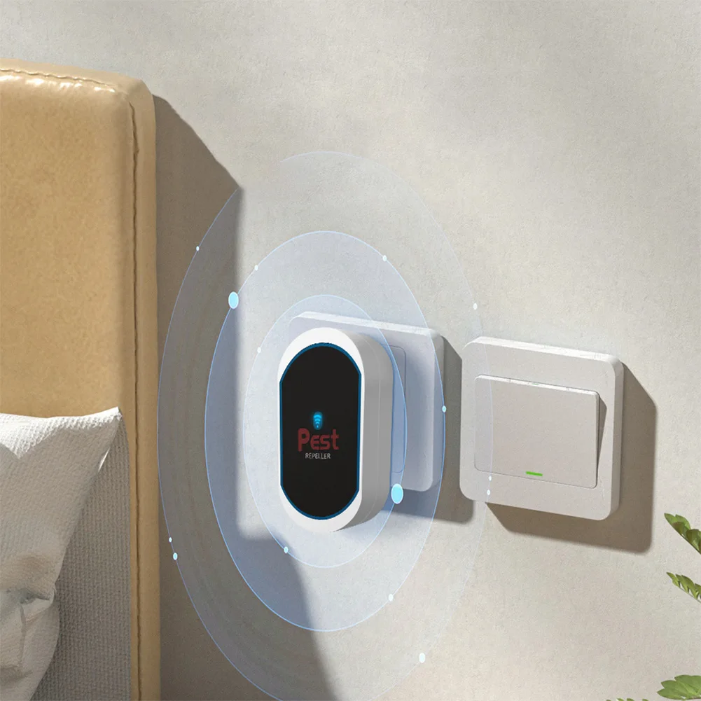 Ultrasonic Pest Repeller Electronic Pest Repeller No Noise Plug-in Insect Repeller Pest Control Device for Bat Mosquito