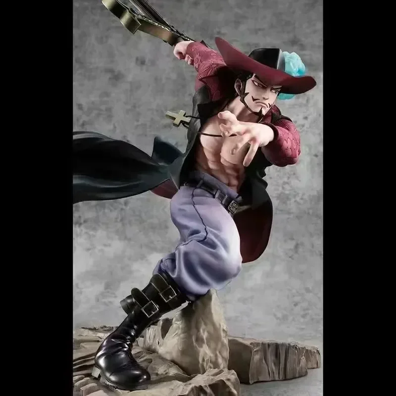 Anime One Piece  Figure Dracule Mihawk The Strongest Swordsman Anime Manga Statue Pvc Action Figure Collectible Doll Toys