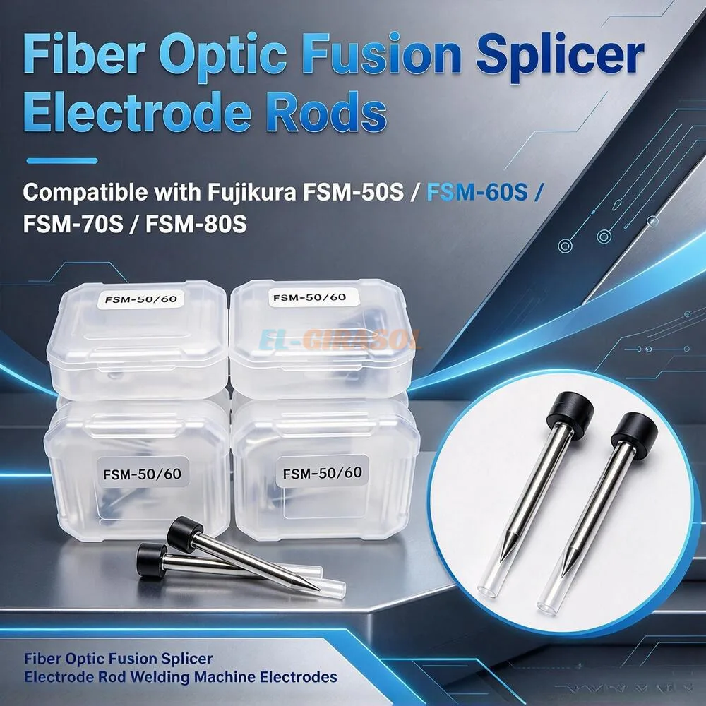 Fiber Fusion Splicer Electrodes Rod Fujikura FSM-50S FSM-60S FSM-70S FSM-80S Fiber Welding Machine Electrode 1-10 Pairs Optional