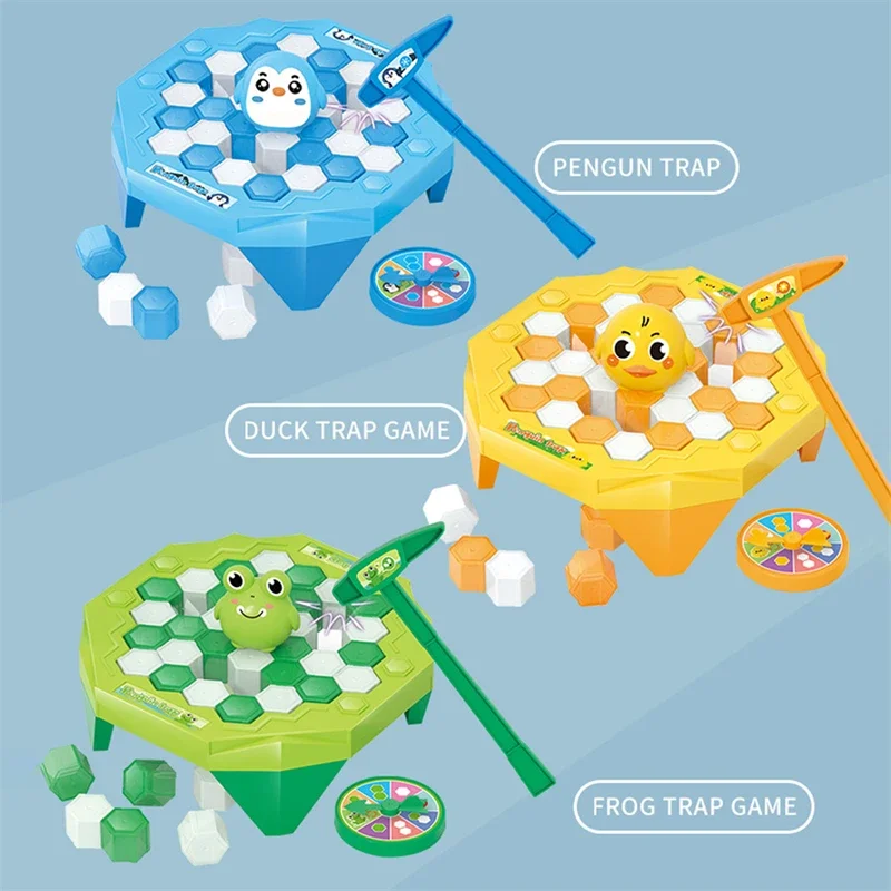 Party Games Mini Ice Breaking Game Toy Set Intellectual Development Toy Penguin Block Board Game Party Game Toy Gift for Child