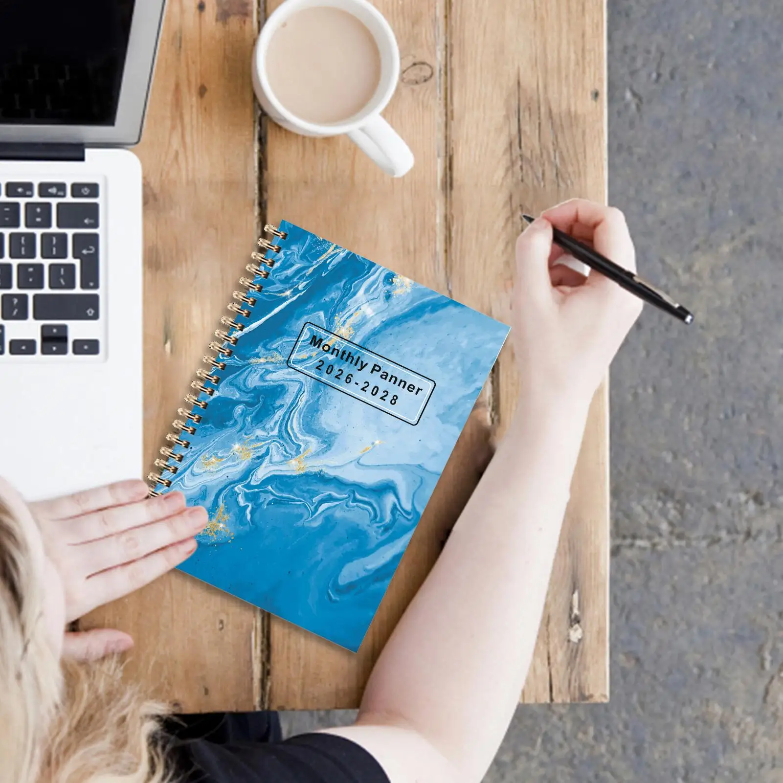 

Книга-планировщик на 2026-2028 Ежемесячный журнал с переплетом катушек и вкладками на 36 месяцев для школы, колледжа, рабочего места, бизнеса