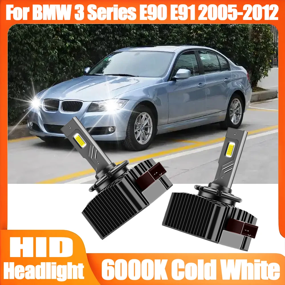 

2PCS 30000LM Canbus LED Headlights 120W Front Lamps HID Xenon Headlamp Bulbs 12V 24V 6000K For BMW 3 Series E90 E91 2005-2012