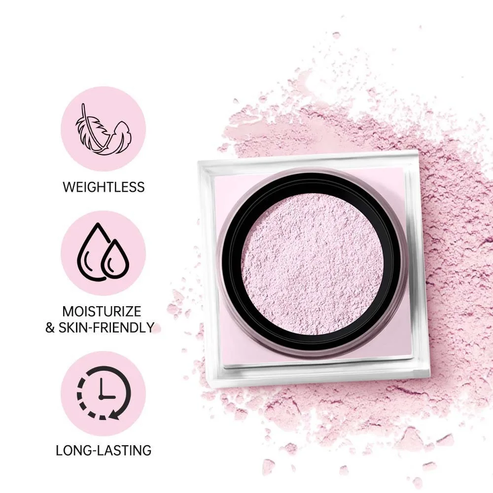 Lock in Makeup Setting Powder Weightless Lightweight Matte Loose Powder Silky Texture Oil Control Face Loose Baking Banquet
