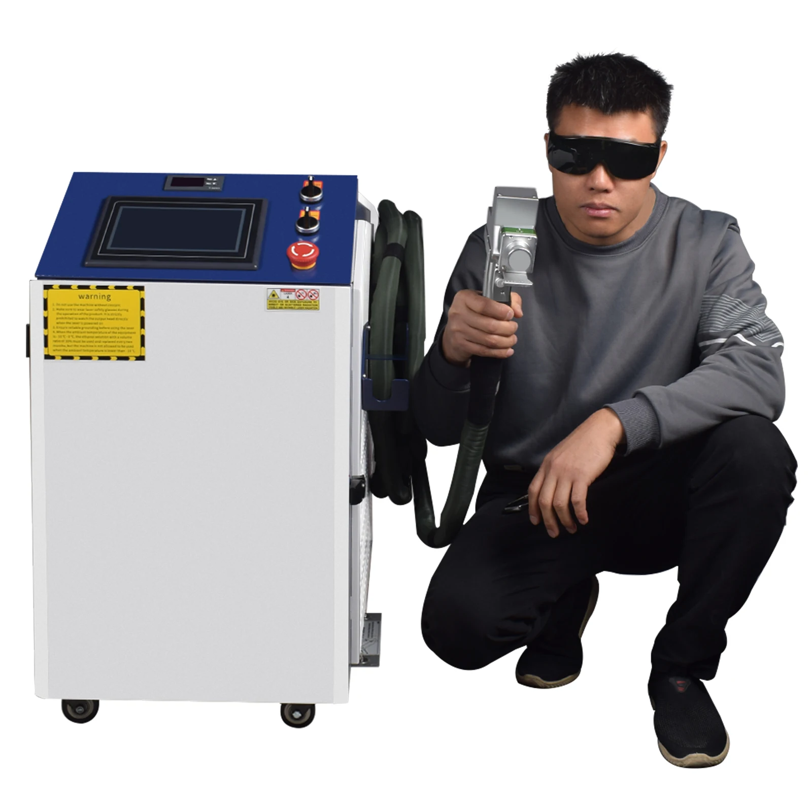 3000W 380V Handheld Laser cleaning machine Relfar double Pendulum Metal Rust Painting Removal Fiber Laser Cleaning Machine