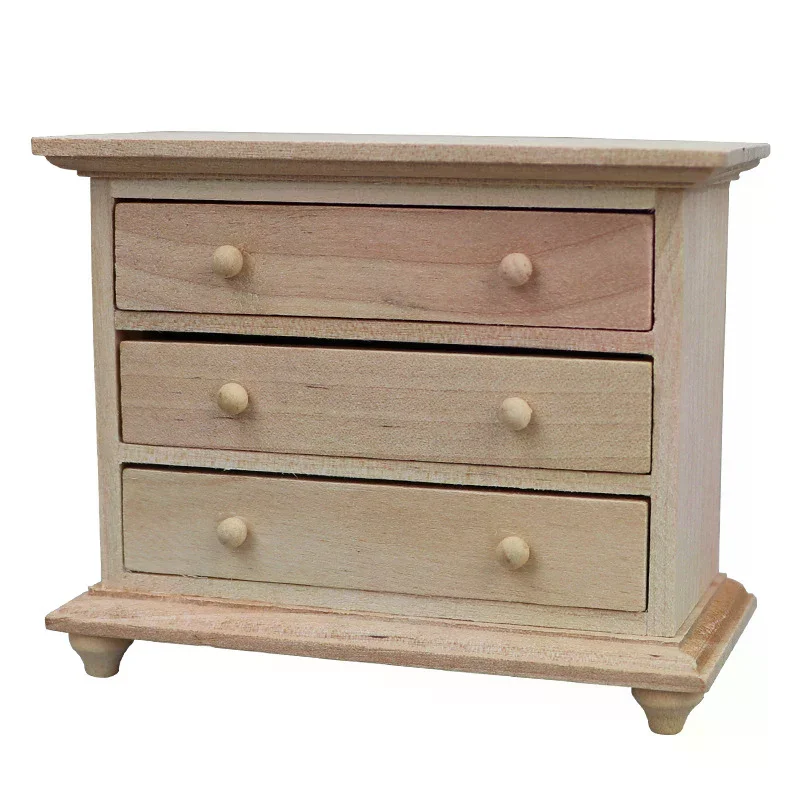 1:12 Puppenhaus Miniatur Schublade Schrank Spind Nachttisch Möbel Modell Dekor Spielzeug Puppenhaus Zubehör