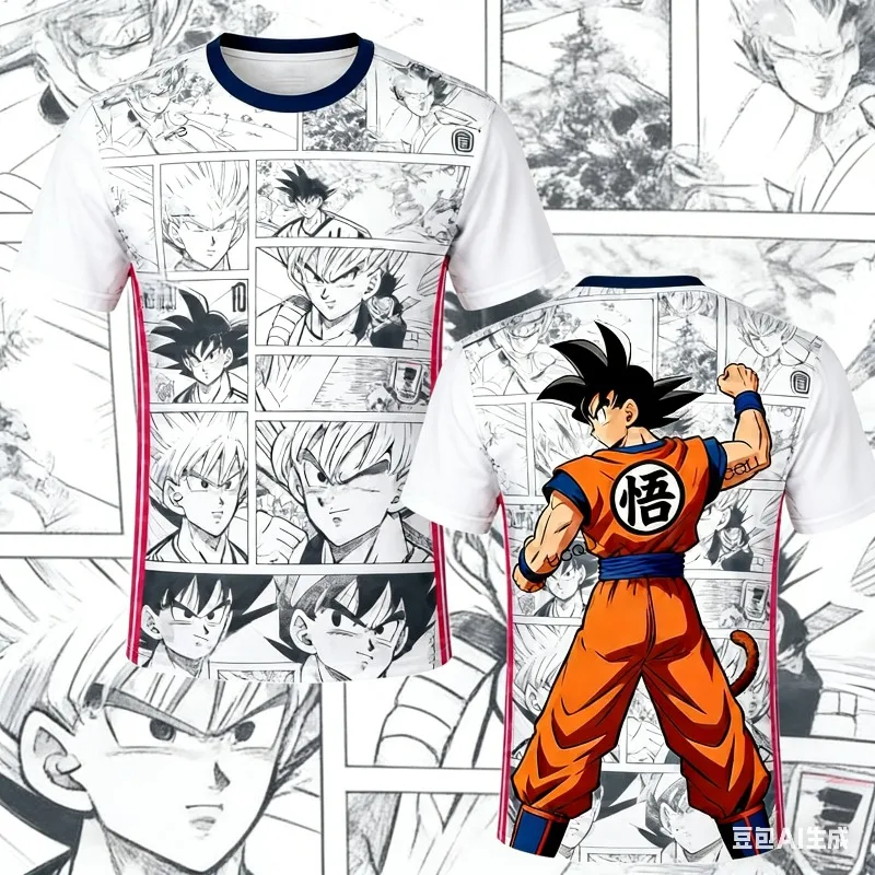 Nueva Camiseta de Fútbol Personalizada 2026 de Anime Japonés Dragon Ball Son Goku x Selección Nacional de Japón para Hombre y Niño