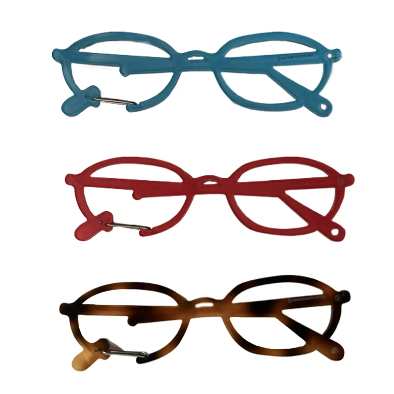 جديد نظارات تصميم تسلق مشبك حقيبة سلسلة مفاتيح سحرية الإبداعية لطيف الاكريليك سيارة قلادة ظهره سحر الديكور