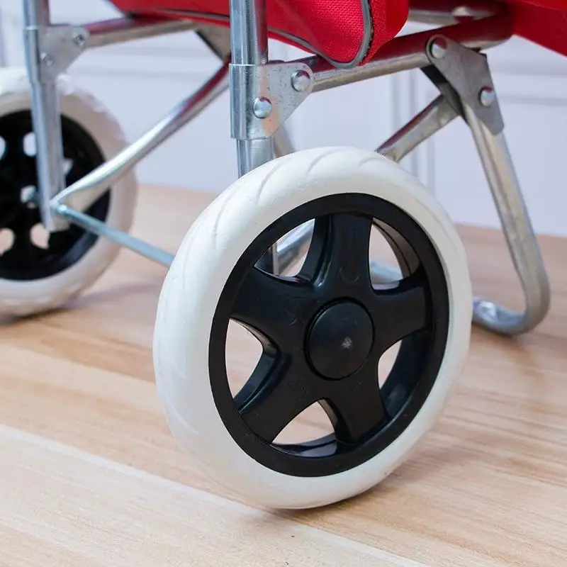2Pcs Shopping Cart Replacement Wheels High Load Bearing Flexible Anti Slip Wear Resistant for Supermarket Carts