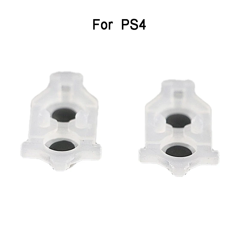 YuXi-Coussinets en caoutchouc conducteur pour manette de PS4, remplacement des boutons, polymère, adhérence, silicone, 2 pièces