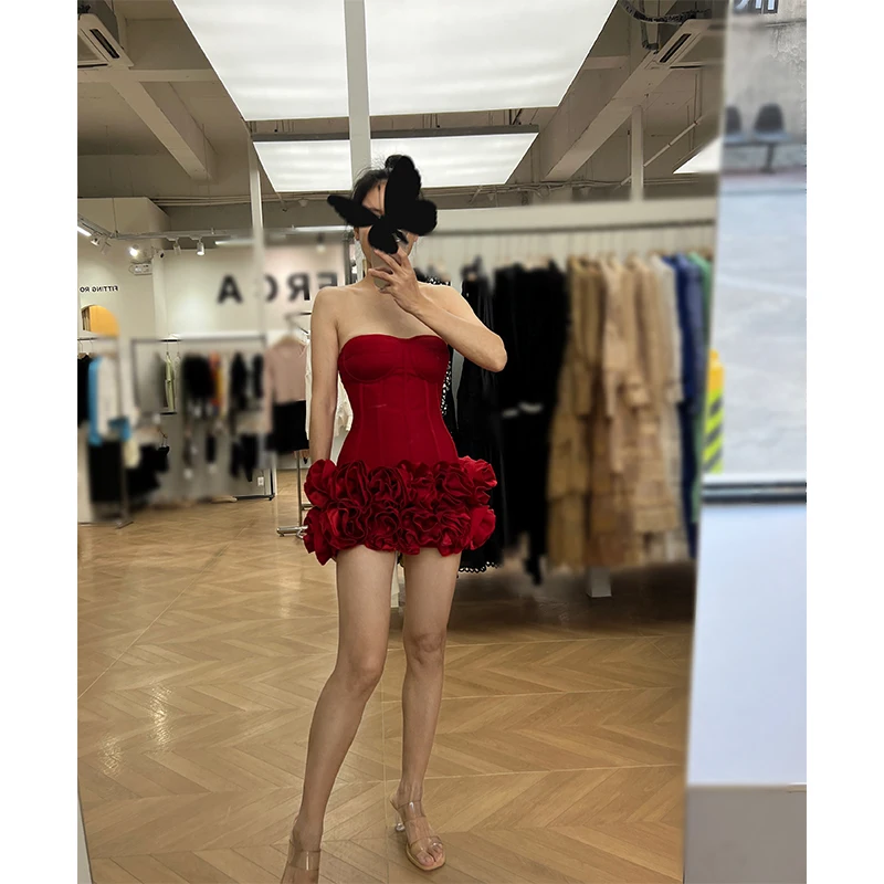 

Spicy Girl Knitted Waistcoat Top And Flower Skirt Set Low Waist Bandage Design Faionable Spring Collection