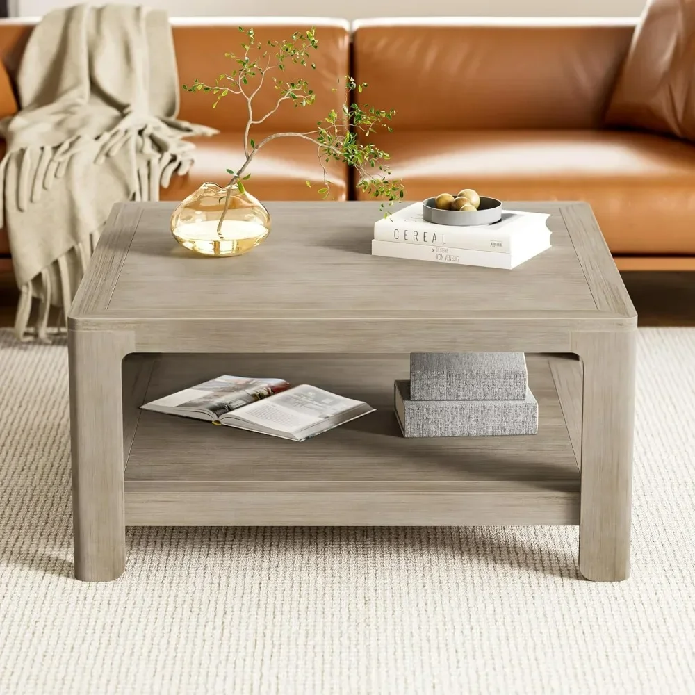 

Modern MDF Square Coffee Table with Storage, Christopher Knight Home Doran Style, Multifunctional Accent Table