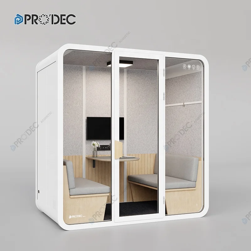 Office Soundproof Privacy Acoustic Booth Acoustic Privacy Booth Office Large Booth Soundproof Cabin Office Soundproofing Pod