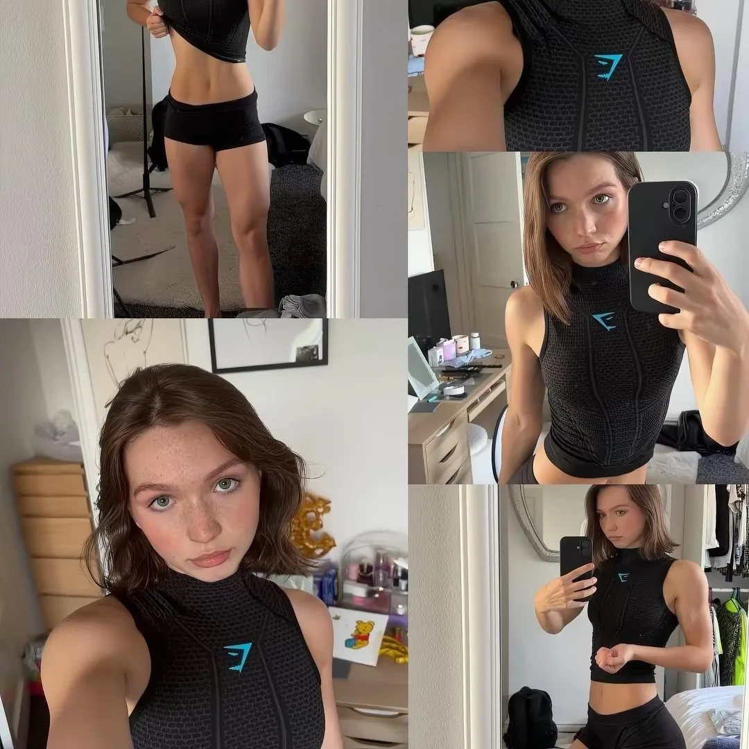 GYMSHARK ONYX V1: ropa deportiva para mujer, ropa de yoga, camiseta y camiseta sin mangas para entrenamiento físico y deportivo.
