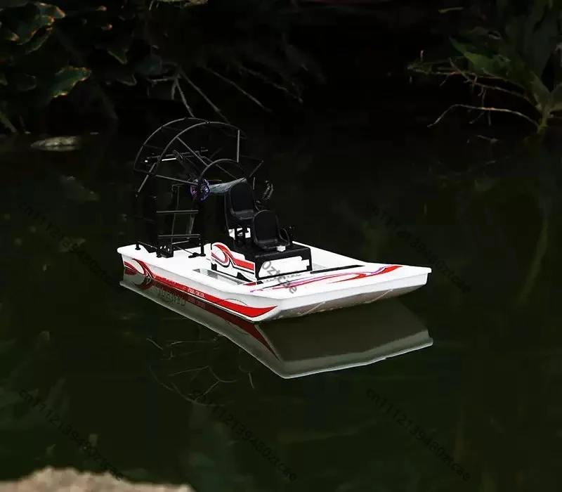 DIY RC Fan Airboat Assembly Kit Wind Driven Model For Water Snow Sand Rescue Hobby Toy Vessel