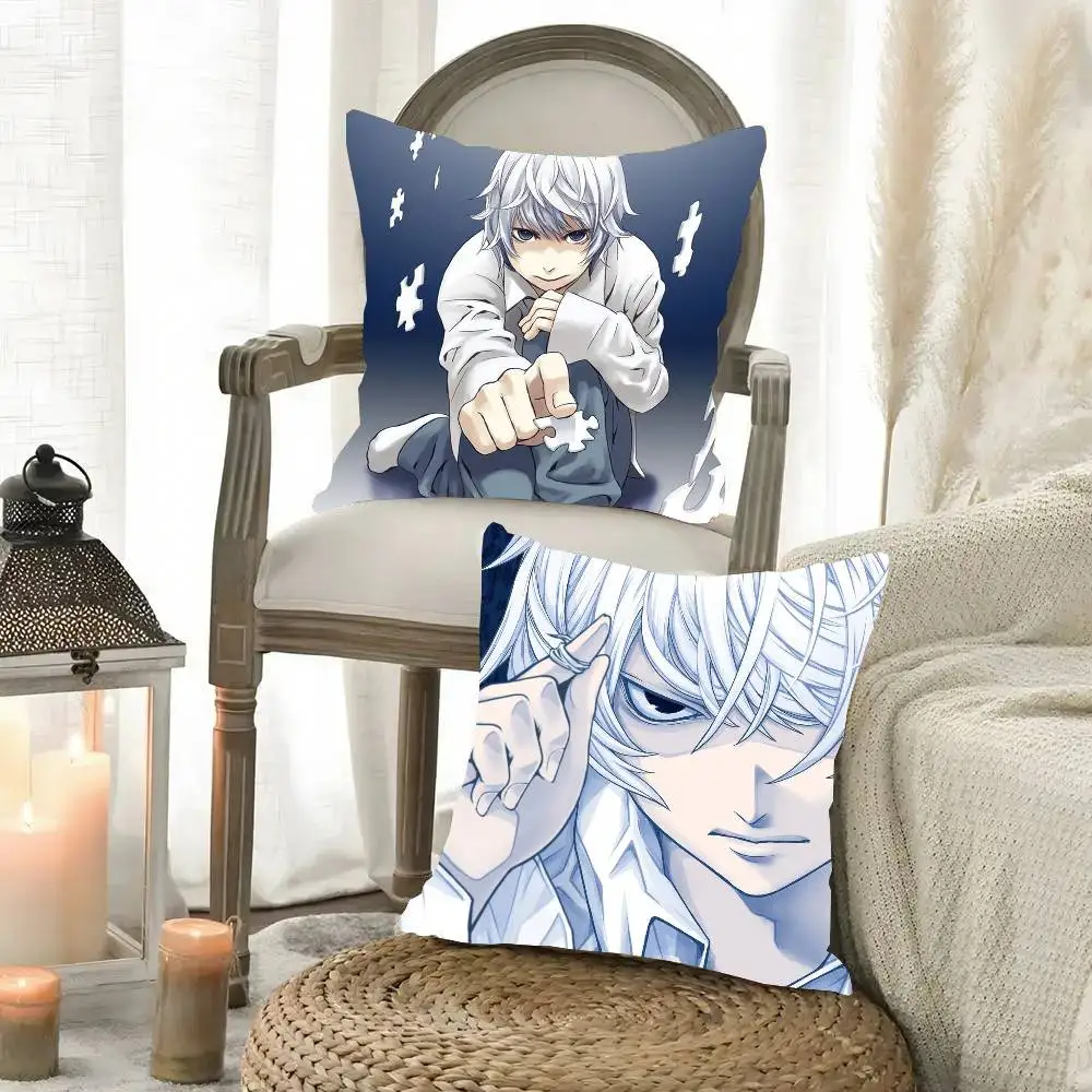 Nate River Anime D-DEATH NOTE Pillow Case Fashion Square Pillowcase Bedroom Sofa Room Ins Decoration Leisure