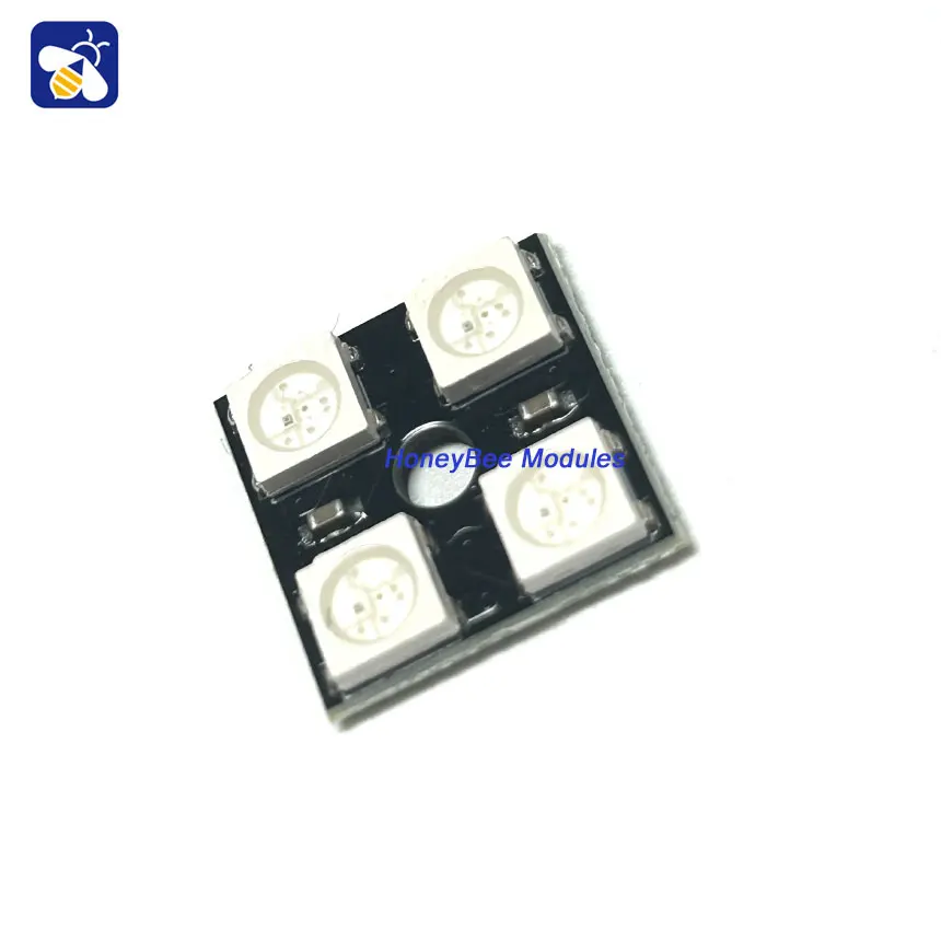 RGB LED Light Module Development Board, Full Color Driver, 4-Bit, WS2812B-4-Bit