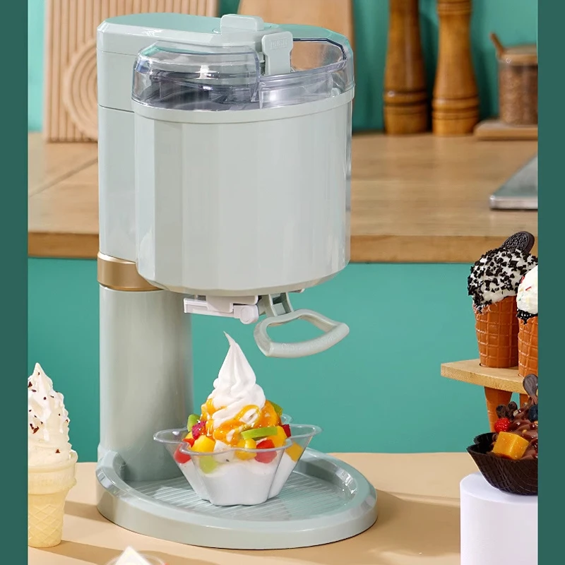 Fully automatic ice cream machine, home small children DIY homemade cone machine, ice cream machine, mini ice cream machine