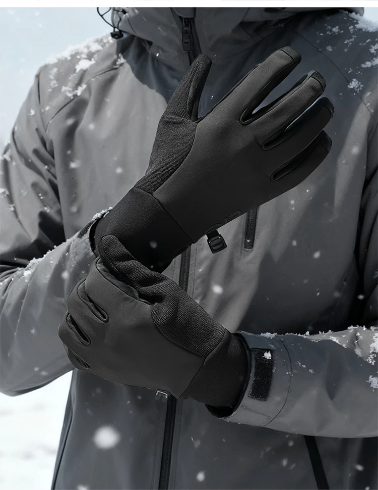 EVR Winter-Fahrradhandschuhe, winddicht, Fleece, Thermo-Vollfinger-Fahrradhandschuhe, Herren- und Damen-Fahrradhandschuhe für Rennrad, MTB, Outdoor-Sport – Detail 13