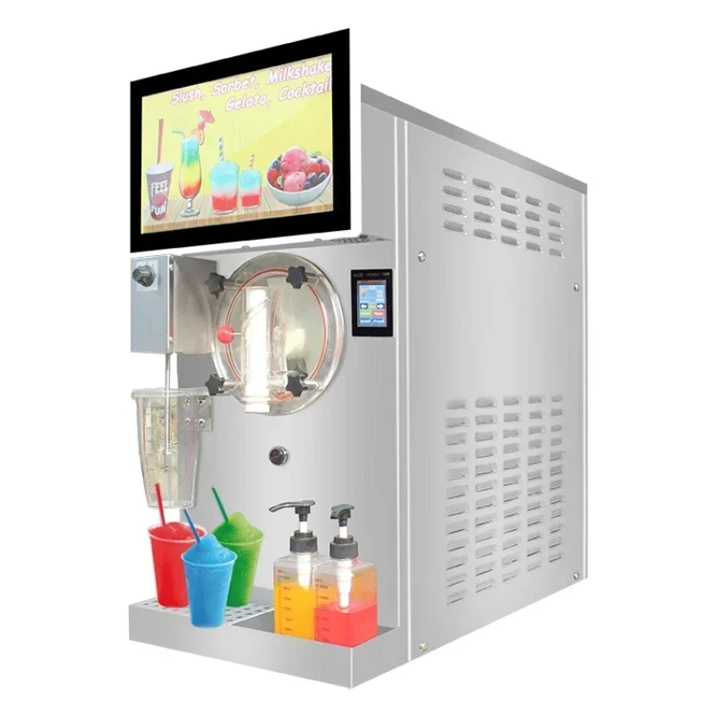 For Frozen Drink Carbonate Ice Coffee Machine Frozen Daiquiris Machine Commercial Totally-Enclosed Slush Machine