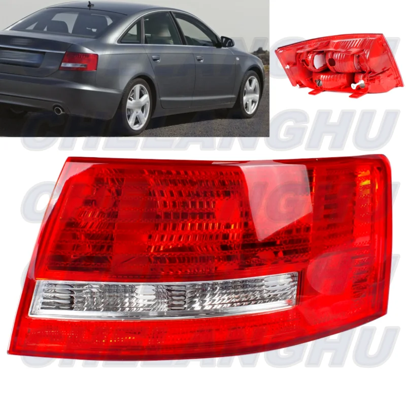 Right Side LED Tail Light Rear Brake Lamp Without Bulbs 4F5945096D For Audi A6 2005 2006 2007 2008 Car accessories