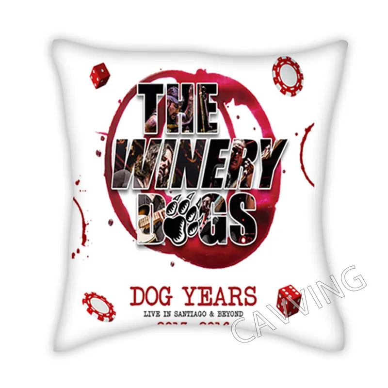 THE Winery Dogs  3D Printed Polyester Decorative Pillowcases Cover Square Zipper Pillow Case Fan Gifts Home Decor