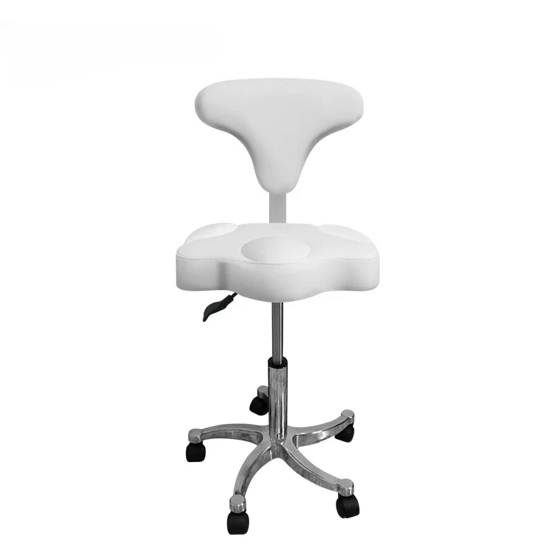 

Профессиональное кресло для салона, вращающийся парикмахерский стул с подставкой для ног, эргономичное сиденье для красоты для Nail Tech, легко чистящееся парикмахерское кресло