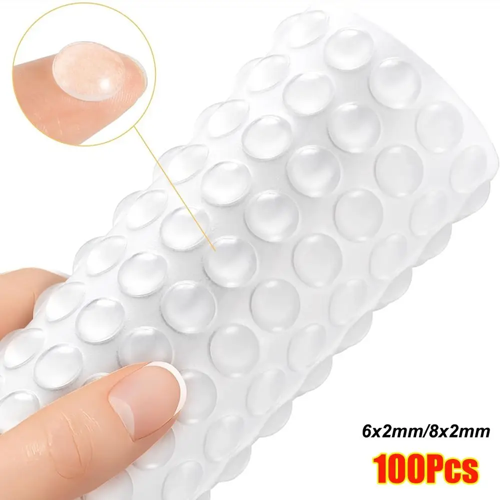 New Self Adhesive Damper Buffer Clear Round Cabinet Door Bumpers Silicone Door Stopper