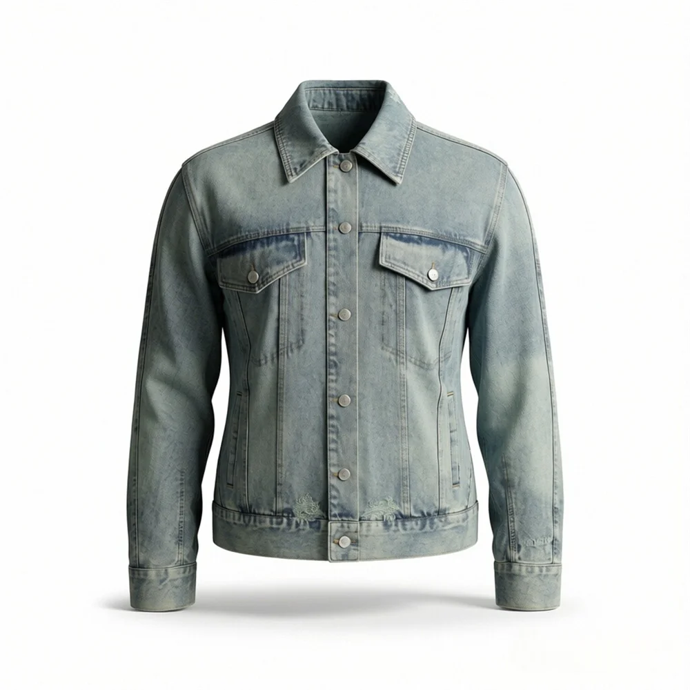 

2026 new women's clothing European and American style retro casual fashion loose denim jacket jacket