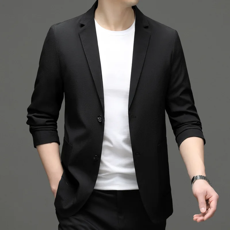 

5058-весна и осень Новый маленький мужской костюм Корейская версия приталенного костюма мужской Молодежный костюм большого размера куртка деловой тренд