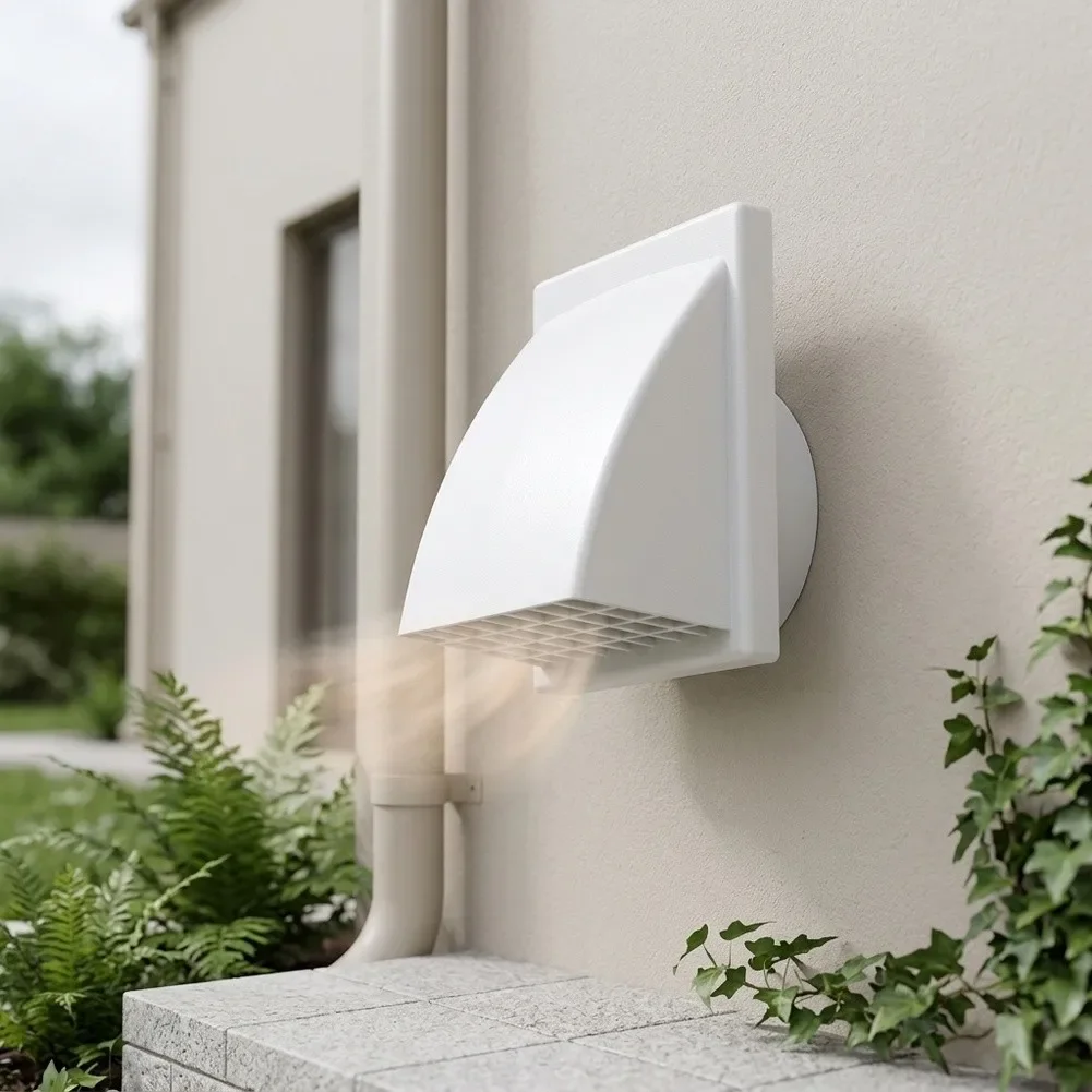 Outdoor Weatherproof Wall Vent Grille Adjustable Air Flow Valve Exterior Ventilation Protective Cover Home Improvement Accessory
