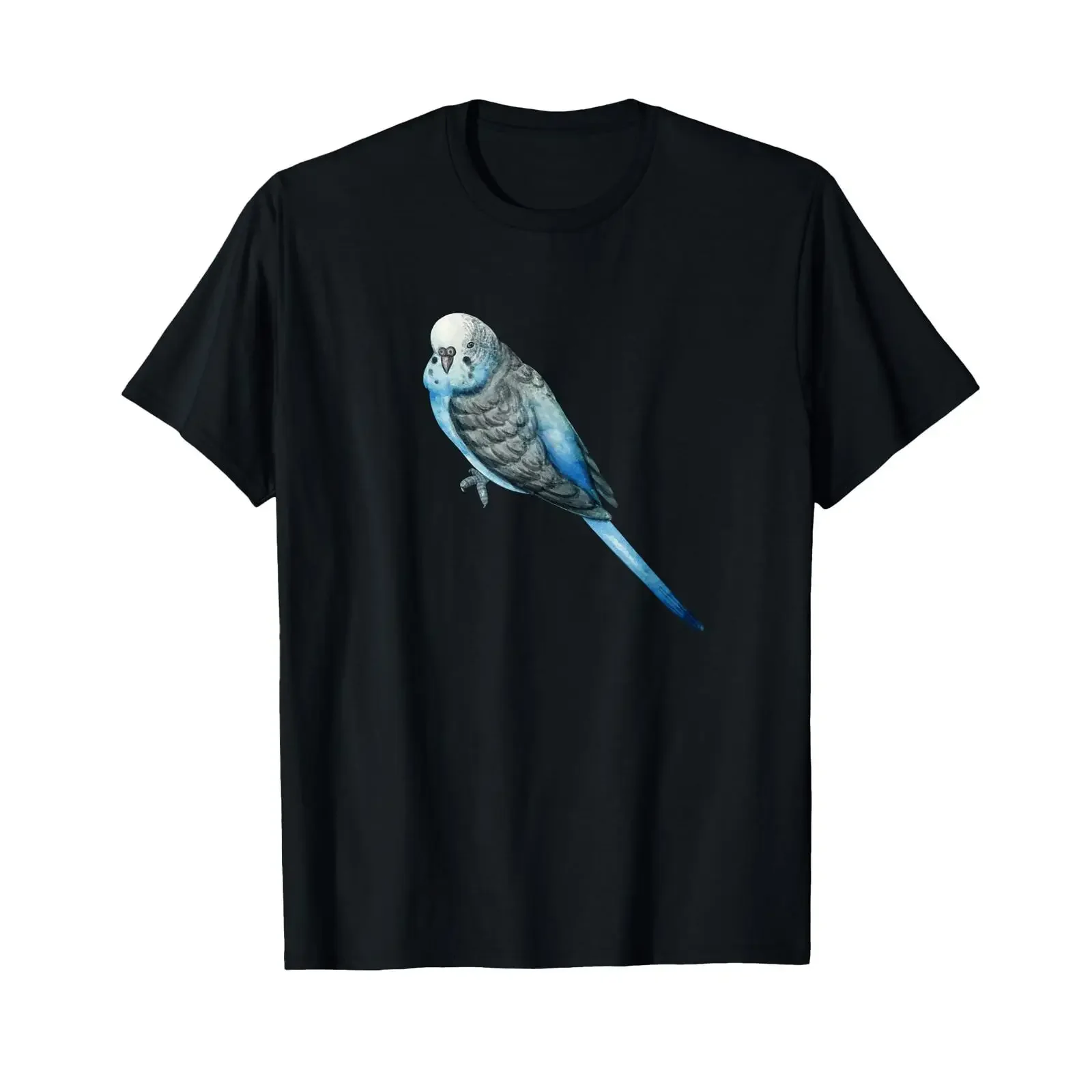Cool Flying Wings Blue Parakeet Budgie Bird Tropical Animal T Shirt vintage Washed designer clothes Soft Stretched Breathable